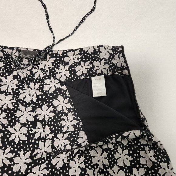 Vintage SOYA Cottagecore Flounce Black/Gray 2-Printed Skirt Size 40/8 Exc. Cond. - Picture 7 of 16